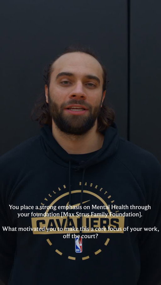 In honor of Mental Health Awareness Night presented by @clevelandclinic, Max Strus shared why speaking up for mental health is so important. 💚