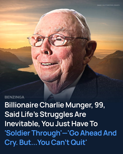 Charlie Munger never pretended life was fair or easy. In his final interview, recorded just weeks before his death at 99, the longtime Berkshire Hathaway vice chairman said hardship is unavoidable and quitting is not an option.
ㅤ
Munger described what he called “soldiering through,” a mindset grounded in realism rather than optimism. He said there are moments when pain cannot be fixed or reversed, and the only choice left is to keep moving forward.
ㅤ
He made it clear that perseverance does not mean suppressing emotion. Munger said crying is part of the process and can be necessary, but stopping altogether is not. Feeling the pain, in his view, is allowed, while giving up is not.
ㅤ
When asked if he had lived that philosophy himself, Munger pointed to the death of his first child. His son Teddy died of leukemia at age nine in 1955, a time when the disease was universally fatal.
ㅤ
Munger said he cried constantly but understood there was nothing he could do to change the outcome. What sustained him was recognizing that progress would eventually spare others from the same loss.
ㅤ
He later took comfort in watching medical advances push childhood leukemia cure rates above 90 percent. To Munger, that progress reflected the strength of civilization and humanity’s ability to endure suffering and improve over time.
ㅤ
Even after nearly a century marked by personal loss, health challenges, and setbacks, Munger remained optimistic about long term human progress. His message was simple and unsentimental. You can grieve, you can struggle, but you cannot quit.