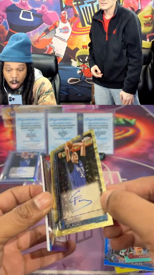 Offers of 1.2 MILLION DOLLARS were thrown around in chat🔥🤯 #cooperflagg #1of1 #toppschrome