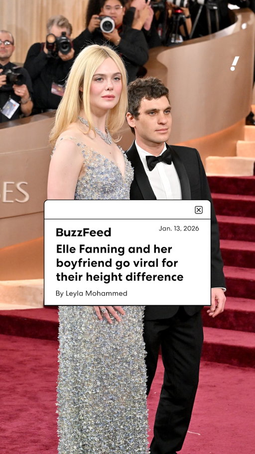 Short kings, rise. 👑

@ellefanning went viral after the Golden Globes for the notable height difference between her and boyfriend @guswenner. The "Sentimental Value" actress is reportedly about 5'9", compared with her sister @dakotafanning's reported height of 5'4". 

Read more at the link in our bio.