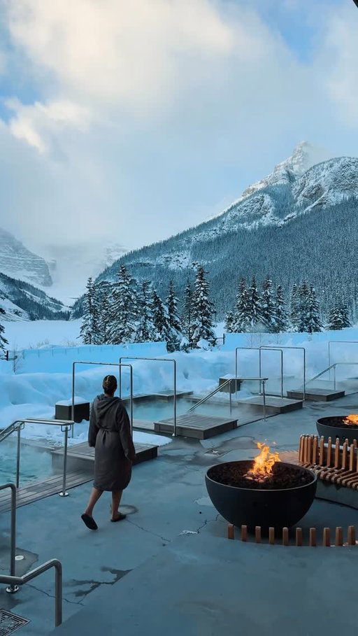 The new spa at @fairmontcll will take your breath away. This is only a glimpse of @basinglacialwaters, the most beautiful spa I’ve ever seen.

#LakeLouise #FairmontHotels #BasinGlacialWaters