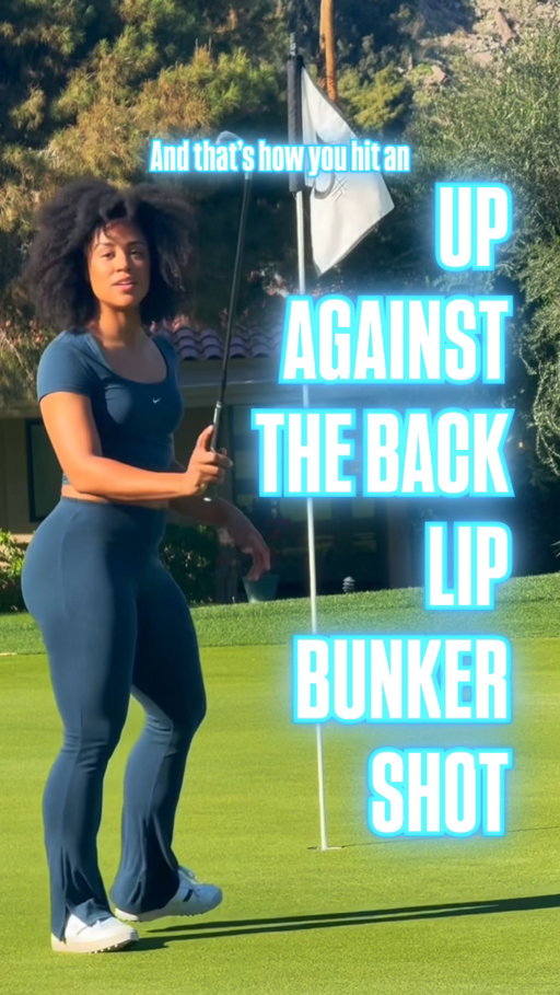 Back lip of the bunker might be the hardest bunker shot in golf. 
- Hinge the club up steep on the backswing to avoid the lip.
- Swing aggressively into the sand and keep the club accelerating down and under the ball. 
- Done try to lift it!!
- This shot is difficult. The ball may come out low and hot and release.
- Keeping it on the putting surface is a win. 
#troystipstuesday #shortgame