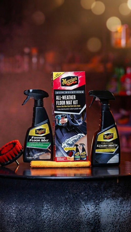 Got all-weather floor mats and you’re unsure how to clean and protect them? Quik Solutions All-Weather Floor Mat Kit! New for 2026!! 

#meguiars #interiorcleaning #floormat #ReflectYourPassion