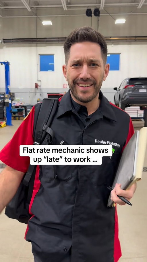 When is a flat rate mechanic actually considered “late” to work? 🤔 #oilchange #cardealership #mechanicshop #carmaintenance #mechanic