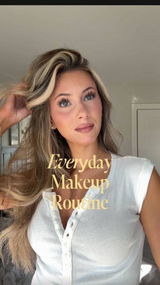 Breaking down my everyday makeup routine. Full product list of everything I used below!

To Prep:
@elfcosmetics power grip primer
@charlottetilbury magic vanish in shade fair

Base:
@hourglasscosmetics veil hydrating skin tint in shade 10
@natashadenona hyglam concealer in shade N3
@westmanatelier face trace contour stick in shade biscuit
@rhode pocket blush in shade piggy
@hudabeauty easy bake setting powder in shade pound cake
@refybeauty brown pencil in shade light
@yslbeauty all hours hyper bronze in shade 3
@dibsbeauty baked blush duo in shade spice gal
@charlottetilbury airbrush flawless setting spray
@diorbeauty glow face palette in shade 001

Lip Combo:
@hudabeauty lip contour stain in shades soft nude and toasty brown
@rhode peptide lip shape in shade twist
@charlottetilbury lipstick in shade pillow talk fair
@gisou honey infused lip oil in shade glazed plum

Eyes:
@tweezerman lash curler
@toofaced better than s*x waterproof mascara
@makeupbymario master mattes eyeshadow palette