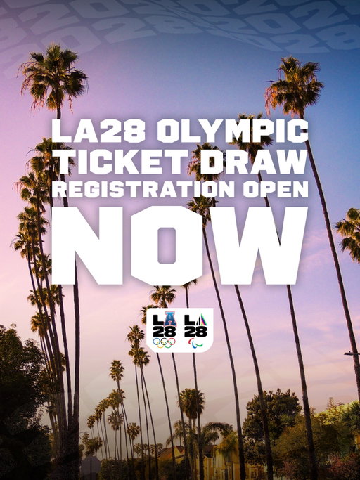 TODAY 👏 IS 👏 THE 👏 DAY 👏 ! Registration for the LA28 Ticket Draw* is open NOW. This is the first step to securing your tickets to the 2028 Olympic Games and showing up for your home team. Register now for the draw at Tickets.LA28.org.

*NO PURCHASE OR PAYMENT REQUIRED. RESTRICTIONS APPLY. TERMS SUBJECT TO CHANGE. VISIT LA28.ORG FOR OFFICIAL TERMS.