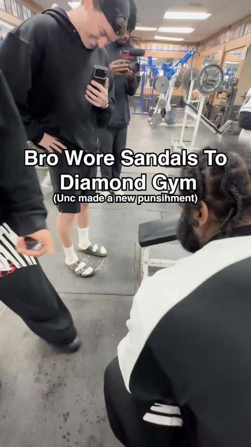 Unc had to come up with a new punishment for bro #gym #motivation