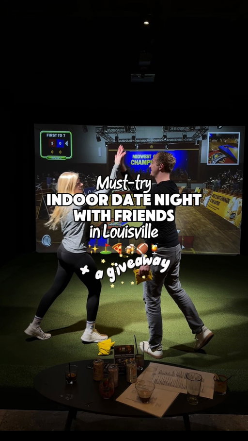 @fiveirongolf recently opened a second location in downtown Louisville and it’s awesome! 👏⛳️ 

We had such a fun time catching up with friends! We started out with golf, and the simulators are fun whether you’re good at golf or not. You can make this as serious or as chill as you want. It’s a great place to practice your swing even in the winter.

There are also bays with lots of other games like football, baseball, soccer, basketball, shooting, cornhole, bowling, disc golf, dodgeball AND MORE! 🏈⚽️🎳 

We tried a bunch of the food and drinks and they were all so good. I also love that they have low abv and na options! 🍹🍕

And now for the ✨GIVEAWAY!✨
We’ve partnered with @fiveirongolf to give away 2 hours of bay time AND a food + beverage credit!

TO ENTER:
1️⃣Like this post
2️⃣Follow @datelistlou and @fiveirongolf on Instagram 
3️⃣Tag the group you’ve been meaning to catch up with! (every individual comment tag is an entry) 🥂 

✨Bonus entry: Share to story and tag both accounts!

Winner will be announced Jan 23!

Seriously such a fun and more active way to mix up date night or reconnect with friends. ⛳️🎉🥂

#fiveirongolf #GolfSimulator #louisville #louisvilleky #datenight