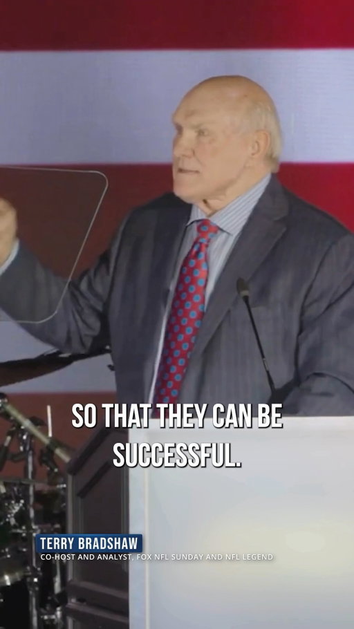 “Put people in position to succeed.”

NFL Hall of Famer and speaker Terry Bradshaw on trust, leadership, and execution under pressure. #wsbspeakers #nfl