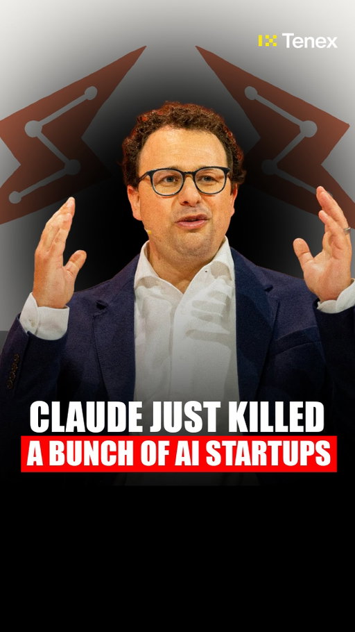 Comment “TENEX” and we’ll send you our weekly AI breakdown.

Claude just wiped out a whole category of AI startups with one update.

Anthropic launched Claude Cowork, which turns Claude from a chat box into an actual AI worker.

Instead of asking questions, you assign tasks—turn notes into reports, screenshots into spreadsheets, files into clean docs.

Claude plans the work, asks before critical steps, and then actually does it across files, web, and tools.

The wild part: Cowork was built using Claude Code in about a week and a half.

Once people get used to assigning work instead of doing it, there’s no going back.

#ai #artificialintelligence #automation