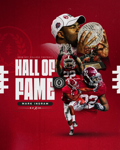 A legend of the game. 👏

Congratulations to Mark Ingram on being announced as a member of the NFF College Football Hall of Fame Class.