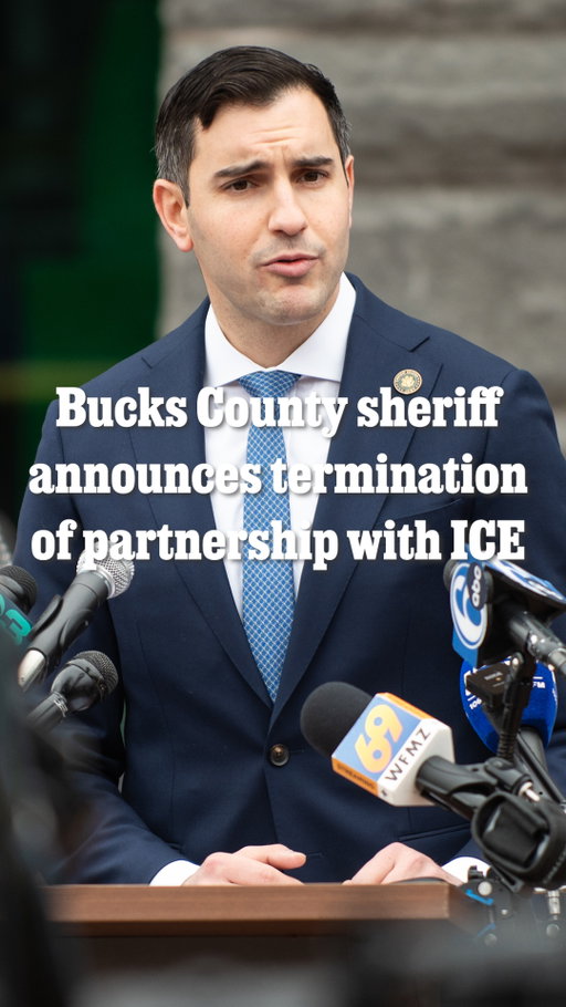 Bucks County Sheriff Danny Ceisler terminated a controversial county partnership with ICE Wednesday, citing negative impacts on public safety and immigrants’ trust of law enforcement.

Ceisler said Wednesday that he signed two orders, one revoking the 287(g) partnership, and another that prohibited deputies from asking crime victims, witnesses, and court observers about their immigration status.

“Bucks County is home to over 50,000 immigrants... those immigrants are our neighbors,” said Ceisler, a Democrat, during a news conference outside of the Bucks County Justice Center Wednesday. “They are our friends. They are taxpayers and they deserve the protection of law enforcement in this community.”

Learn more in the video. For more information, click the link in our bio.

📝 by Fallon Roth and Jeff Gammage / Staff
📹 & ✂️ by Gabe Coffey / Staff