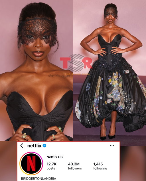 #TSRFashion: You better shut it down! #Olandria responded to #Netflix’s bio update following her lewk at #Bridgerton’s season 4 premiere.😍👏🏾 (📸:@gettyimages) (SWIPE) ✍🏾:#TSRStaffJR