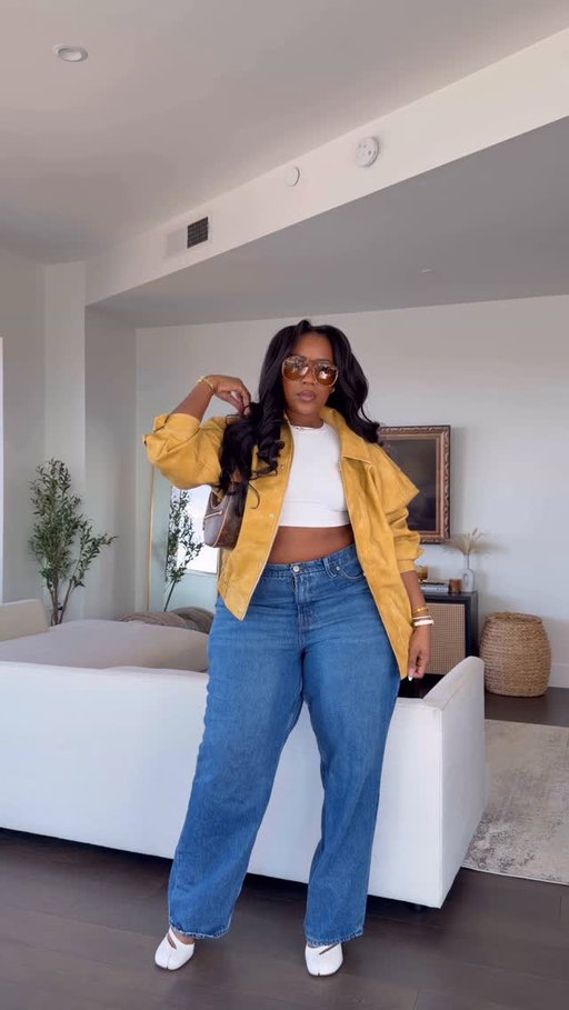 Cool weather, cooler fit - comment OUTFIT & I’ll send you the links for this fit 🤍
✨Deets✨
Jacket- @lioness_official via @revolve 
Jeans- @goodamerican 
Top- @amazonfashion 
Sunnies- @12pmstudios 
Shoes- @siennarossi.global 
Bag- @louisvuitton 

https://liketk.it/5LUjW