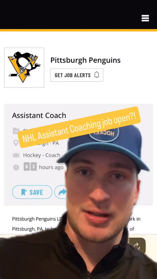 The NHL’s Pittsburgh Penguins have an Assistant Coach job posted publicly online 🤯

I’m not yet sure if this is a real opening or something mistakenly posted, but the job description and requirements are legit! It’s fun to look at this, and who knows, maybe we’re finally getting more transparent job postings in sports 🤞