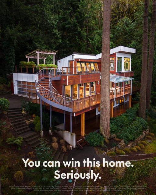No, you’re not dreaming, but this could be your dream home. That you could really live in.⁠
⁠
This fall, we gave away a $1M Prince Edward County home. And because there’s really not much more Canadians want than an affordable home — we’re doing it again. This time, it’s a $3M gem in Vancouver.⁠
⁠
🏃Register by March 31 and get 5,000 instant entries.⁠
💸 Make an eligible account transfer and earn one additional entry for every dollar you bring over.⁠
🎯 Oh, and you’ll get up to a 3% match on that money, too.⁠
⁠
It’s The (Un)real Deal. Click our link in bio for all the details. No purchase necessary. T&Cs apply.