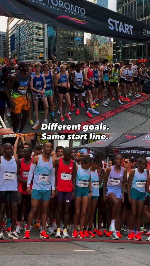 From elite athletes chasing records,
to first-time runners chasing a dream,
to friends, families, and cheer squads lining the course.

Race day belongs to everyone.

#towaterfront42k #marathontraining #halfmarathon #5krace #torontolife