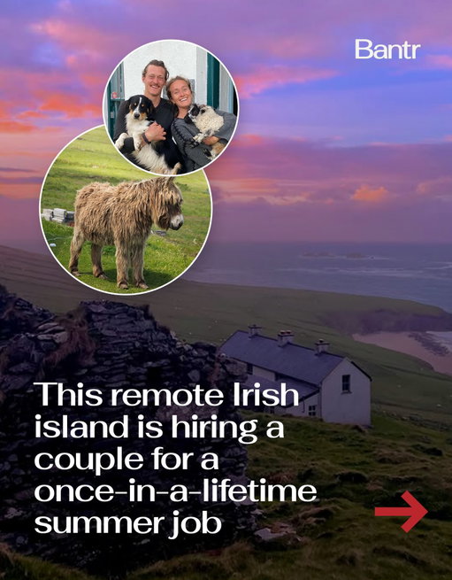 Ever wanted to disappear for the summer?

Great Blasket Island, a remote island off the coast of County Kerry, is hiring two caretakers to live on the island and run its coffee shop and guest cottages from April to October.

The role includes:

 • Managing a small coffee shop
 • Looking after three holiday cottages
 • Hosting overnight guests
 • Basic cleaning, painting, and maintenance

There are no permanent residents, limited supplies, and weather that decides your days off. In return, caretakers get paid, plus food and accommodation on one of Ireland’s most beautiful and wildlife-filled islands.

It’s demanding, intense, and very much not a holiday, but for the right duo, it’s a once-in-a-lifetime summer.

Applications are open now at @greatblasketisland

#bantrtravel #remoteislands #remotework #dreamjob #traveljob