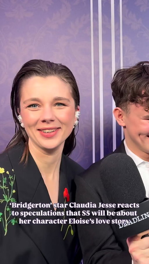 #Bridgerton star Claudia Jesse reacts to speculations that Season 5 will be about her character Eloise’s love story.