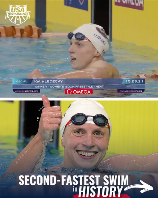 ARE YOU SERIOUS @katieledecky?!? 🤯

📸: @gettysport & @cposephoto | 🎥: USA Swimming Network