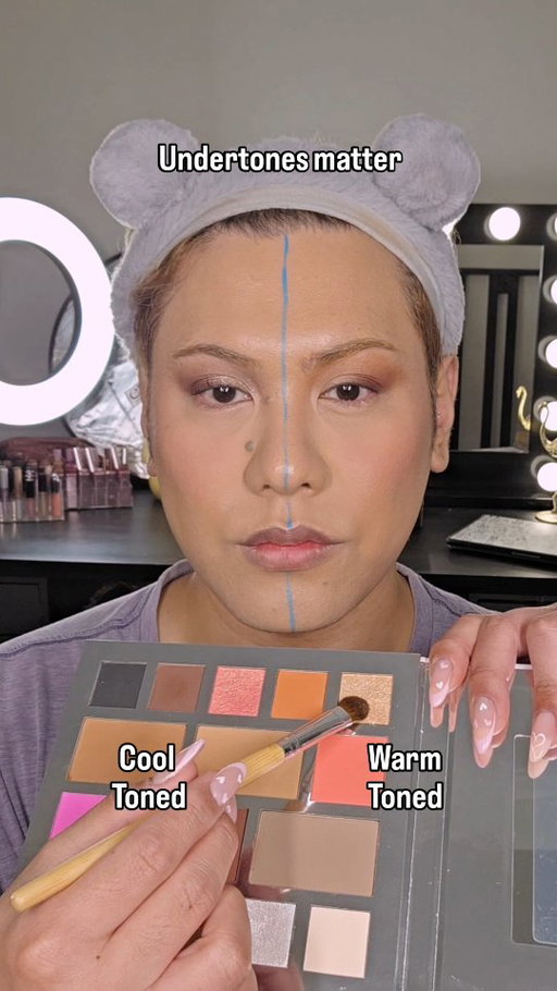 Which do you prefer? Personally I like cool tones on me these days. I find it helps my eyes pop more. Also how fabulous and versatile is this @xobeautyshop X @kyleedethier palette?!