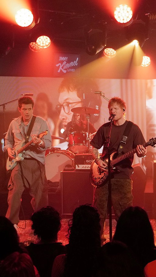 Ed Sheeran performs Drive from @F1Movie with an ALL-STAR band - Dave Grohl, Blake Slatkin, Rami Jaffee, Pino Palladino & John Mayer! 🙌