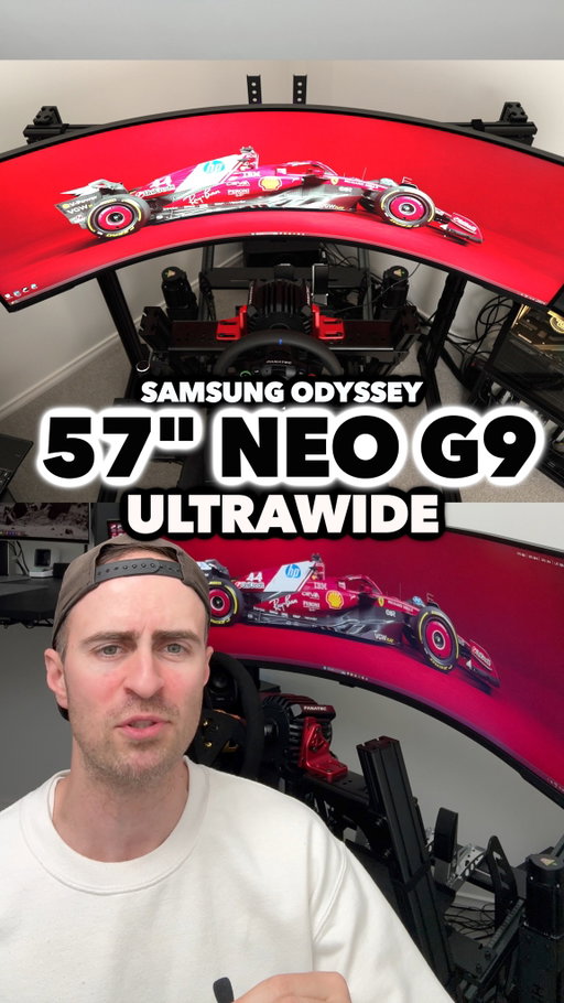 Samsung Odyssey Neo G9 57" Ultrawide. What an immersive monitor! @samsungau  #samsung #odysseyneog9 #samsungultrawide #simracing #gamingmonitor