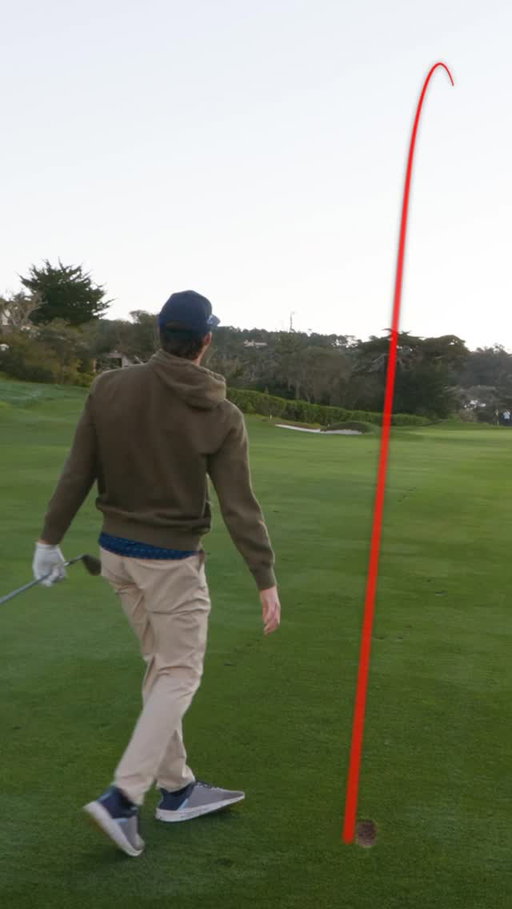 Eagle on hole 1 at pebble