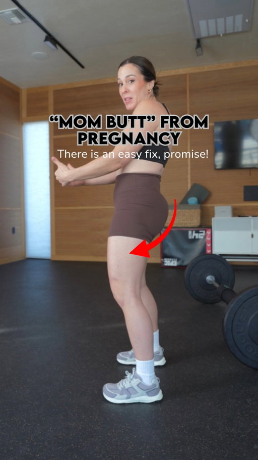 Operation LONG GLUTES=STRONG GLUTES

You can get your glutes back postpartum! I swear it. I was in the pancake booty club after my twins, too! 

A tight muscle isn’t a strong muscle! 

We tend to lose our glute muscles in pregnancy, because we grip our glutes under to compensate for the growing belly. This is the start of postpartum pancake butt already! 

Then after baby comes, our core is shot. So we grip with our glutes again, trying desperately to find stability. 

So now you have to retrain your brain to let go! 

Because you could do all the squats and lunges, and whatever other booty exercises are trending, and you won’t see optimal results until you free the cheeks. 

Whenever you are doing a glute exercise, think “long and then strong.” 

Lengthening those cheeks is the most important part of most glute exercises. 

Your pelvic floor will thank you too. Our glutes and pelvic floor are often a reflection of one another. So learning to lengthen those glutes before contracting them will help your pelvic Floor do the same thing. And a healthy pelvic floor can lengthen and load.

I LOVE following @mindfulmess.mom. I started following her because she asked for other accounts to follow that have some edgier style. And she posts with her mission of getting dressed everyday as a mom. We all need anti-frump motivation. So give her a follow.
