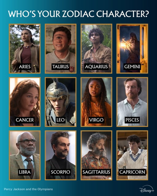 Our friends at Variety decided your fates.....and the prophecy does not lie! Who’s your Zodiac twin from Percy Jackson and the Olympians?

Stream all episodes on Disney+ Canada!