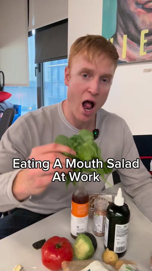 Made myself a simple salad for lunch today. Come see my mouth at work telling jokes in DC, Batavia, Pittsburgh, Denver, Minneapolis, and more. Link in bio!