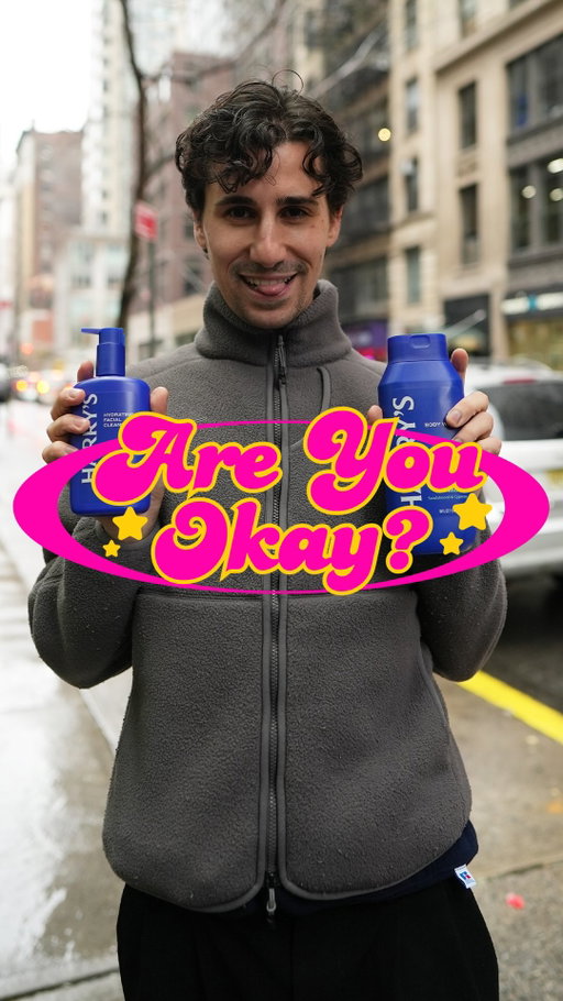 ‘clean and handsome’ is the goal for 2026 🧼 #harryspartner 

(with @briannamorales, @formerteenheartthrob + @harrys)

👉 follow @areyouokayshow for more episodes

#areyouokay