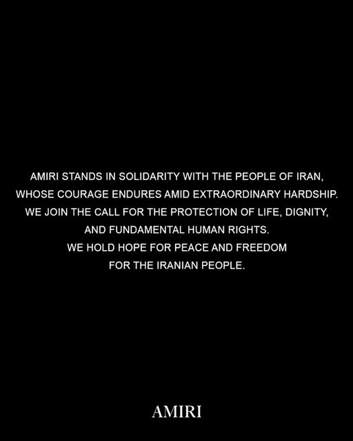 AMIRI stands in solidarity with the people of Iran, whose courage endures amid extraordinary hardship. We join the call for the protection of life, dignity, and fundamental human rights. We hold hope for peace and freedom for the Iranian people. @amiri @mikeamiri