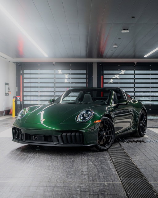 Featured Spec: 2026 Porsche 911 Targa 4 GTS in Oak Green Metallic Neo with the Heritage Design Interior - Club Leather in Basalt Black/Pasha. The interior has been further customized with deviated stitching in Python Green, making for a truly one-of-a-kind build.
.
.
.
#Porsche #PorscheLife #PorscheClub #PorscheFans #PorscheMoment #PorschePix #Porschers #TimelessMachine #ThereIsNoSubstitute #CarsOfInstagram #Carstagram #InstaCar #CarOfTheDay #InstaAuto #Luxury #LuxuryCars #CarsWithoutLimits #AmazingCars #Cleveland #ClevelandCars #PorscheBeachwood #PenskeCars #Porsche911Targa4GTS