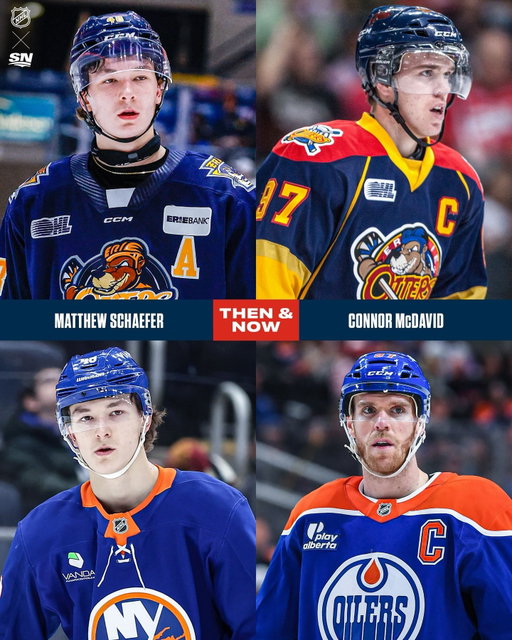 Matthew Schaefer and Connor McDavid took similar paths before becoming first overall picks 🤩

The former Erie Otters face off tonight in Edmonton 🍿

📺: Islanders vs. Oilers at 9pm ET / 7pm MT on SN1 or stream on Sportsnet+