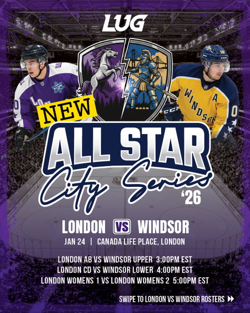 Introducing our 2026 London vs Windsor ASG City Series Roster🔥🚂 

#asgcityseries #college #hockey