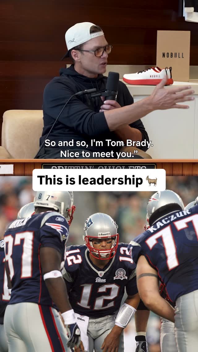 “I don’t give a shit if you were a rookie, you’re a free agent. I walk down there and I’d say, ‘Hey, how you doing? I’m Tom Brady. Nice to meet you.’ I didn’t wait for them to walk to me.”

Why Tom Brady is one of the greatest leaders of all-time 🐐👏

🎥 @spittinchiclets video podcasts are now on Netflix

#nfl #tombrady #quarterback #newenglandpatriots #tampabaybuccaneers
