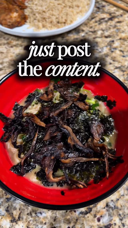 I’m in my “just post the content” era and I love it here.

No overthinking, no second-guessing, just one rule: if I filmed it to post it, I’m posting it 🤷🏾‍♀️

I was definitely yapping in this video lol, so here’s the recipe below. Make sure you get my e-cookbook at the link in my bio for more delicious plant based recipes like this.

Coconut Miso Ramen

[save & share this recipe]

Ingredients:
	•	Leeks, thinly sliced
	•	Fresh garlic, minced
	•	Ginger paste (to taste)
	•	Miso paste (about 2–3 tbsp, divided)
	•	1 cup coconut milk
	•	1 cup vegetable broth
	•	2–3 tbsp coconut aminos
	•	Garlic powder
	•	Onion powder
	•	Complete seasoning
	•	Dried thyme
	•	Sesame oil (small drizzle)
	•	Salt and black pepper, to taste	
•	Ramen (this brand is from @costco)

For serving:
	•	Ramen noodles (Daniel Fast–approved)
	•	Seaweed sheets, crushed
	•	Air-fried oyster mushrooms (for topping)

Directions
	1.	In a pot over medium heat, add a little olive oil and sauté the leeks, garlic, and ginger paste until softened and fragrant.
	2.	Add the coconut milk and vegetable broth. Stir to combine.
	3.	Season with coconut aminos, garlic powder, onion powder, complete seasoning, thyme, a small drizzle of sesame oil, salt, and pepper. Bring to a gentle simmer.
	4.	Miso step (don’t skip):
In a separate bowl, add 2–3 tbsp miso paste. Ladle in a bit of the hot broth and whisk until smooth and pourable.
	5.	Turn the heat down low. Pour the miso mixture back into the pot and stir well. Keep it at a low simmer (don’t boil).
	6.	In a separate pot, boil water and cook ramen noodles according to the package.
	7.	Add noodles to a bowl, ladle broth over the top, then finish with crushed seaweed and crispy air-fried oyster mushrooms.

When are you making this? 👀 #danielfast #plantbasedrecipes #danielfastmeals