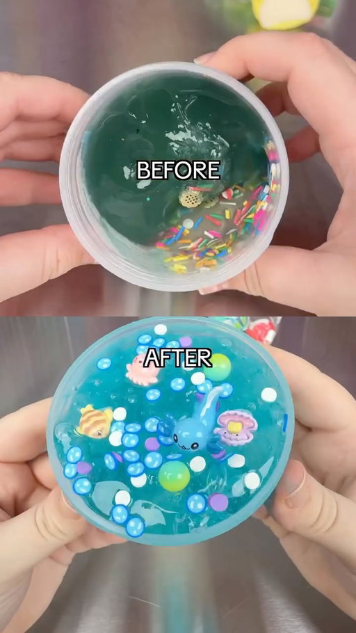 can I fix this ugly slime? 💀Check out Peachybbies.com to shop 🍑