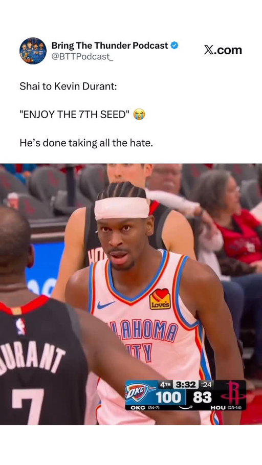 Talk your shit SGA!

Head over to our YouTube!

#nba #okc #okcthunder #thunderup