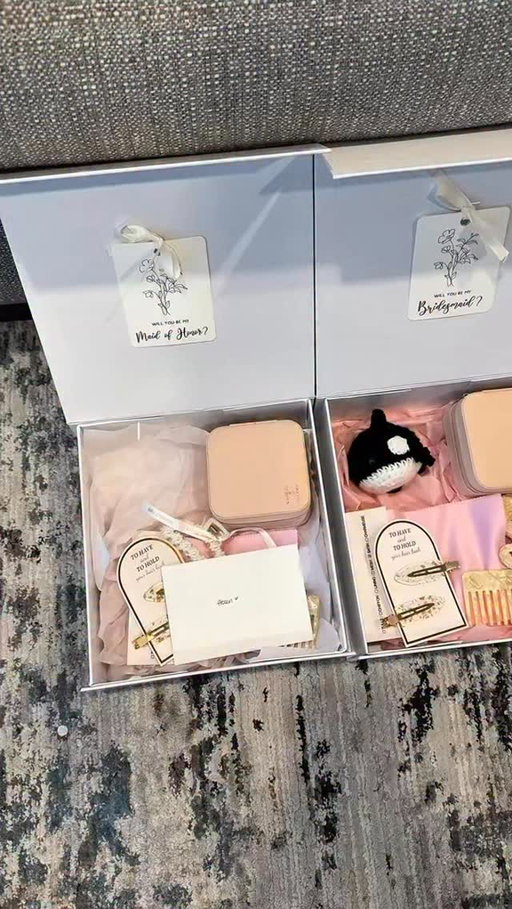 starting off my diy bridal era with my bridesmaid proposal boxes 🥺#bridesmaidproposal #diy #diytosavemoney #diyproject #2026bride