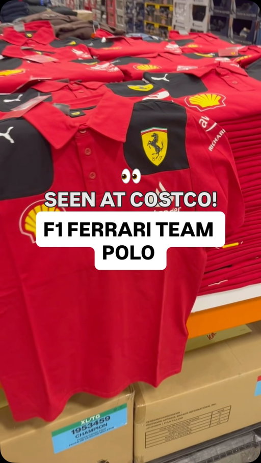 Just arrived at Costco Downsview!
F1 Ferrari team polo

ITM. 1906097
Product selection, services and pricing may vary by location. Visit your local Costco for details.
La sélection de produits, les services et les prix varient d’un entrepôt à l’autre. Pour en savoir plus, rendez-vous à votre entrepôt Costco.