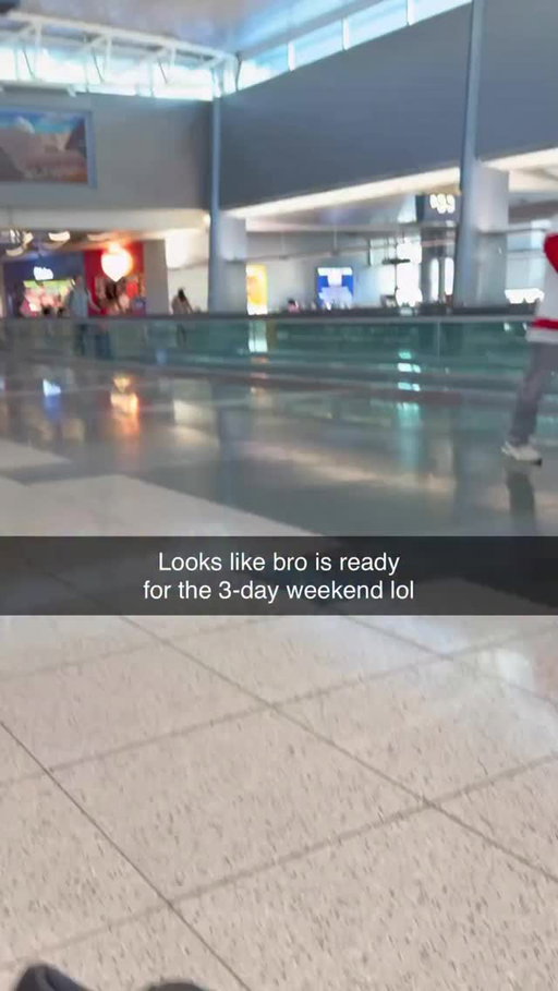 Hard to believe he fit all that vibe in 1 carry on
