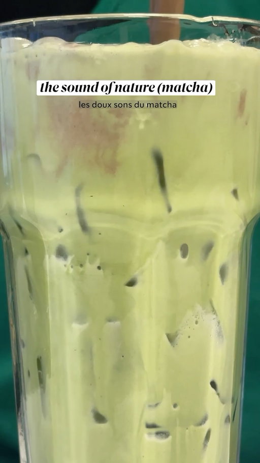 stop scrolling for 14 seconds and enjoy the sound of new iced dubai chocolate matcha
-
arrêtez de faire défiler votre écran pendant 14 secondes et écoutez le son du nouveau matcha glacé au chocolat Dubaï