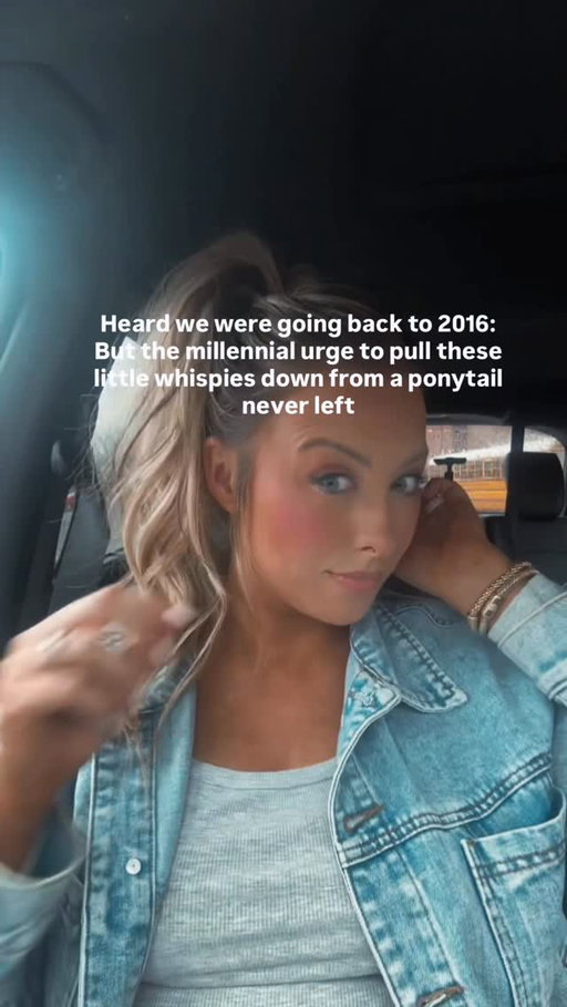 Not sure why 2016 is the new 2026, But the way I can never do a slick back because of this is a problem😂😂 

#2016 #millenialmom #millenialstyle #relatable