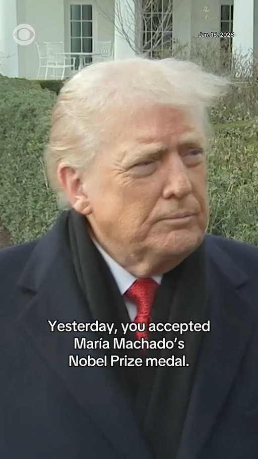 Venezuelan opposition leader María Corina Machado presented President Trump with her Nobel Peace Prize medallion during her visit to the White House on Thursday.

President Trump did not mention what he intends to do with it, but said on Friday that he "thought it was a very nice gesture."