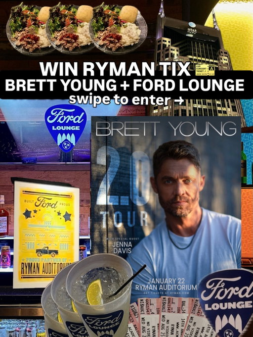 WINNER HAS BEEN NOTIFIED! 🏆🎫 THANKS FOR ENTERING. ANOTHER ONE COMING SOON! 🎶
i’m partnering with @theryman to give one of you two tickets to see brett young live at the ryman 🎫
and we’re not stopping there. 
you’re also getting ford lounge access which means:
✨ private lounge space
✨ top-shelf drinks + complimentary food
✨ early entry before doors open
✨ a collectible hatch show print poster
y’all, the ford lounge seriously elevates the night from start to finish 🍸 
how to enter:
🎶 follow @skhammer + @theryman 
🎶 like this post
🎶 tag who you’re taking 🤍
⚡️ bonus entry: share to your stories and tag both accounts
winner will be announced tuesday night so you’ve got time to grab your concert buddy and put the best night on the calendar 🎟️🤍
good luck ✨
