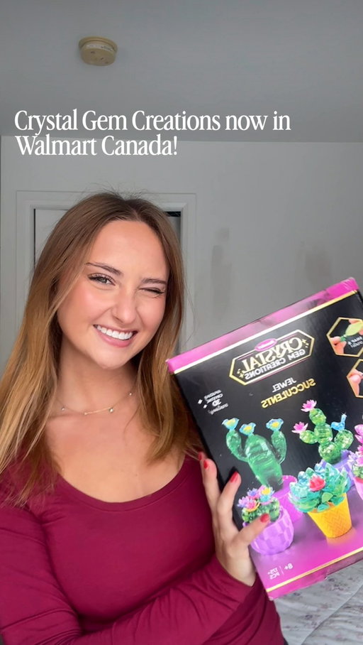 #ad crystal gem creations is now available in walmart locations across canada! @walmartcanada 💐
 
these diy crystal floral kits let you build and display stunning gem-like flowers that shine in any space! 

available in six dazzling styles: blossoming bonsai, blooming lotus, jewel succulents, oh so pretty orchid, perfect rose, and bouquet.

these kits offer a stress-free, snap-together crafting experience that’s perfect for anyone looking for a screen-free activity. 
 
#CraZArt #CrystalGemCreations #WalmartCanada #diy