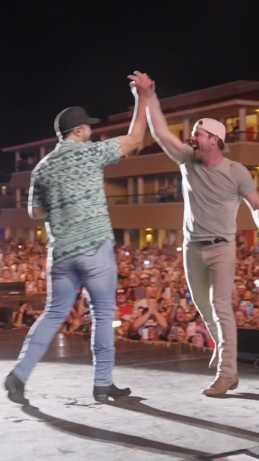 Throwback to roasting the man himself, @lukebryan. Never know what’s gonna happen at @crashmyplaya