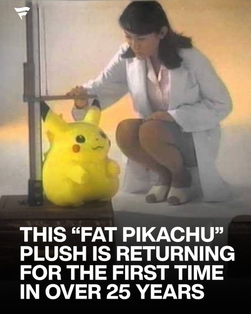 The legend is making its return 👀

As Pokémon celebrates 30 years, fans are getting a major dose of nostalgia with the return of the iconic fat Pikachu plush. First released in 1997 by Takara Tomy and beloved for its rounder look, this version has not been widely reissued until now.

To honor the franchise’s roots and the moment Pikachu became a global mascot, Pokémon is bringing back this original design with the 30th Anniversary Welcome Back Pikachu 1/1 plush, arriving February 28th.

A rare PSA 10 “Red Cheeks” Pikachu card that mirrors the plush is live now in the Fanatics Collect Premier auction.